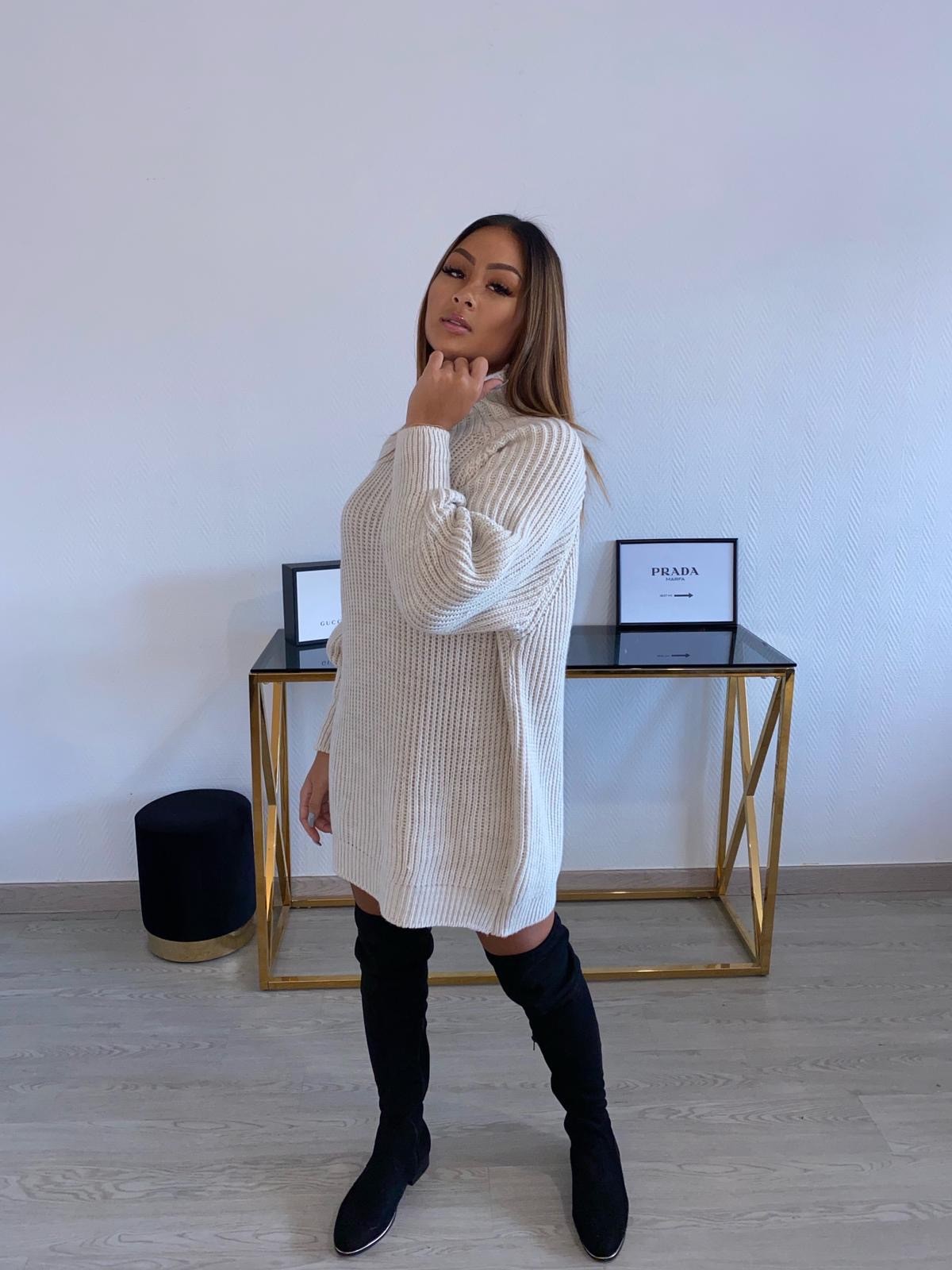 Pull sales robe beige
