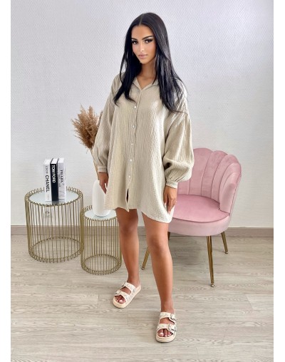 CHEMISE/ROBE ANNILYA - BEIGE