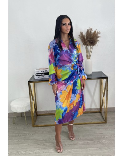 ROBE PILANA - BLEU