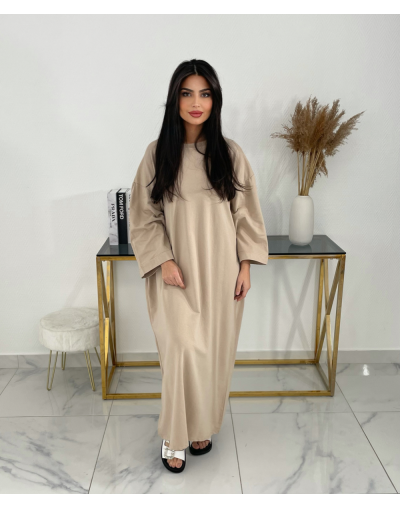 ROBE BASIQUE KHADI - BEIGE