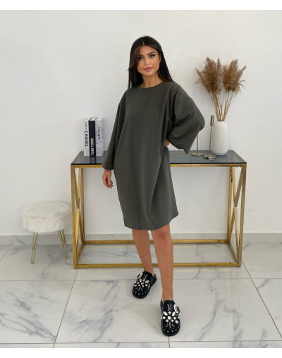 ROBE BASIQUE KHADI COURT - KAKI